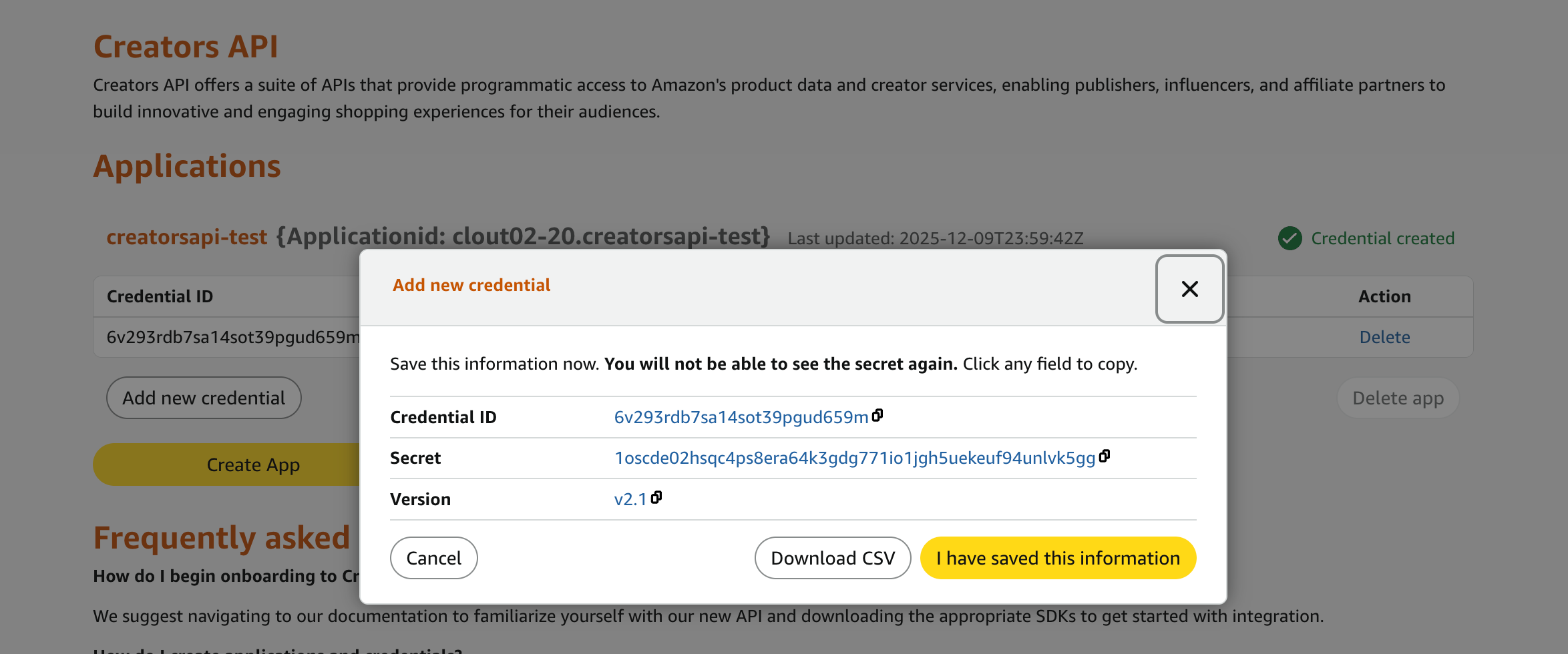 creatorsapi login4 - Affiliazione Amazon: Guida Completa per migrazione da PAAPI a Creators API